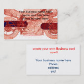 Carte de visite de modèle de vélo pour des (Devant / Derrière)