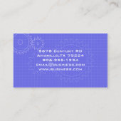 Carte de visite de modèle de vitesses (Dos)