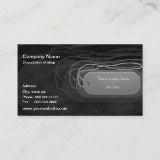 Carte de visite de modèle d'étiquette de chien
