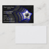 Carte de visite de modèle d'étoile du football (Devant / Derrière)