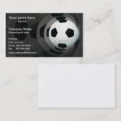 Carte de visite de modèle du football (Devant / Derrière)