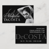 Carte de visite de modélisation moderne (Devant / Derrière)