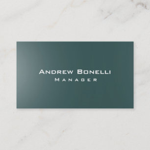 Carte de visite de Modern Slate Grey Creative Mana