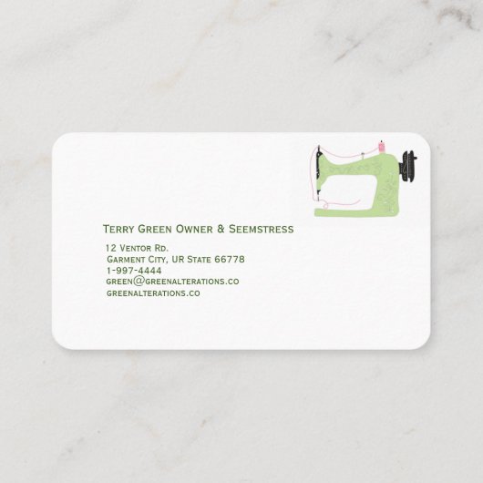 Carte de visite de modifications (Dos)