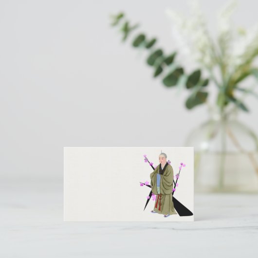 Carte de visite de moine bouddhiste (Debout devant)