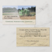 Carte de visite de moissonneuse de cartel (Devant / Derrière)