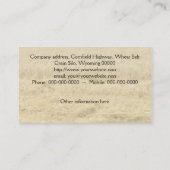 Carte de visite de moissonneuse de cartel (Dos)