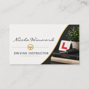 Carte de visite de moniteur d'auto-école