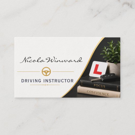 Carte de visite de moniteur d'auto-école (Devant)