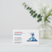 Carte de visite de moniteur de ski (Debout devant)