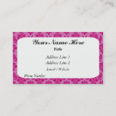 Carte de visite de monogramme (Dos)