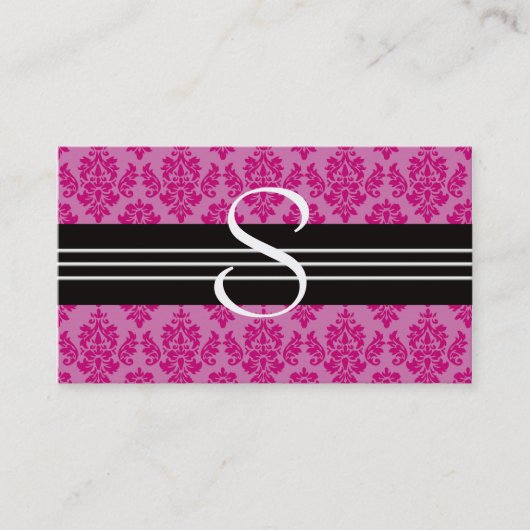 Carte de visite de monogramme (Devant)