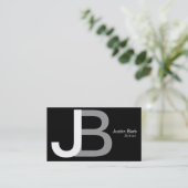 Carte de visite de monogramme (Debout devant)