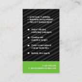 Carte de visite de monogramme (Dos)