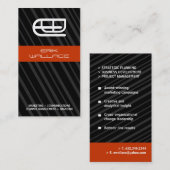 Carte de visite de monogramme (Devant / Derrière)