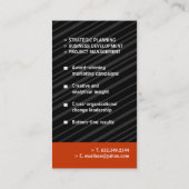 Carte de visite de monogramme (Dos)