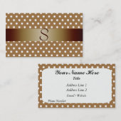 Carte de visite de monogramme (Devant / Derrière)