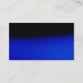 Carte de visite de Monogramme à tendance bleue noi (Dos)