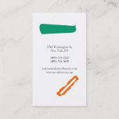 Carte de visite de monogramme artistique (Dos)