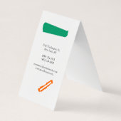 Carte de visite de monogramme artistique (Dos)