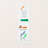 Carte de visite de monogramme artistique (Extérieur déplié)