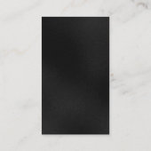 Carte de visite de Monogramme Black Grey Consultan (Dos)