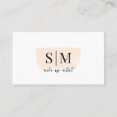 Carte de visite de monogramme de code QR (Devant)