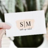 Carte de visite de monogramme de code QR