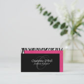 Carte de visite de monogramme d'impression de (Debout devant)