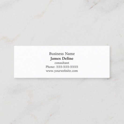 Carte de visite de monogramme gris bleu profession (Dos)