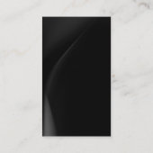 Carte de visite de monogramme gris moderne (Dos)