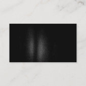 Carte de visite de monogramme gris noir (Dos)