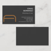 Carte de visite de Monogramme moderne (Devant / Derrière)