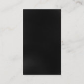 Carte de visite de monogramme rouge noir (Dos)