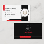 carte de visite de montage photo (Devant / Derrière)