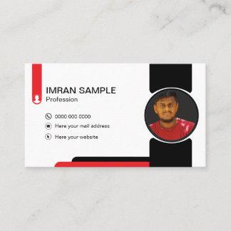 carte de visite de montage photo