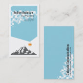 Carte de visite de montagne (Devant / Derrière)