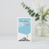 Carte de visite de montagne (Debout devant)