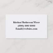 Carte de visite de mosaïque (Dos)