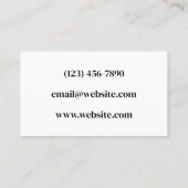 Carte de visite de mosaïque (Dos)