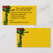 Carte de visite de moteur de service des (Devant / Derrière)