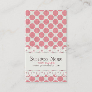 Carte de visite de motif de point et de dentelle