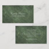 Carte de visite de Motif de vigne verte (Devant / Derrière)