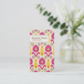 Carte de visite de motif d'Ikat (Debout devant)
