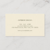 Carte de visite de motif géométrique coloré (Dos)