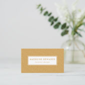 Carte de visite de Motif tendance Gold Honey Minus (Debout devant)