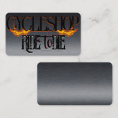 Carte de visite de moto chromé élégant (Devant / Derrière)