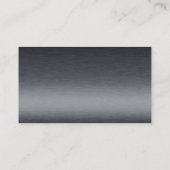 Carte de visite de moto chromé élégant (Dos)