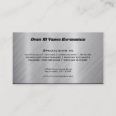 Carte de visite de moto d'acier inoxydable de Faux (Dos)