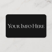 Carte de visite de moto élégant (Dos)